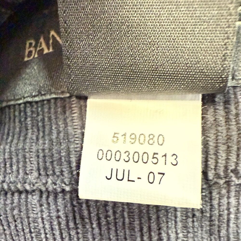 Banana Republic Corduroy Blazer Mens 46 Long Gray Striped Lined Casual Western‎ - Picture 9 of 9